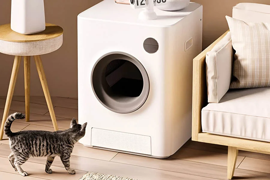 kitty litter self cleaning box